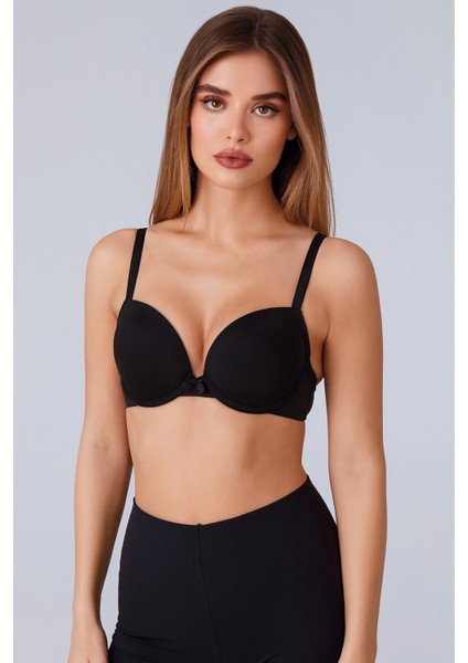 Basic Çift Destekli Sütyen | Siyah 340110