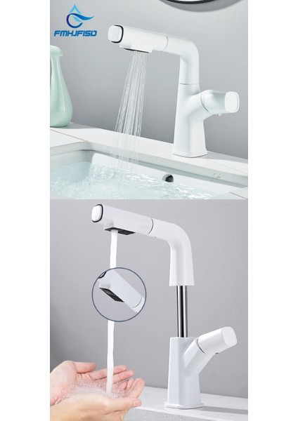 Banyo Lavabo Bataryası Asansörlü Yeni Sistem Beyaz Spiralli ve Fiskiyeli 7 Yıl Garantili Ithal