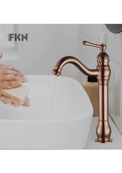 Banyo Çanak Lavabo Bataryası Rose Renk Yeni Şelale Model 7 Yıl Garantili Ithal modelleri