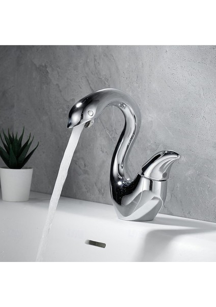 Banyo Lavabo Bataryası Kuğu Model Krom Renk Yeni Ürün Ithal 7 Yıl Garantili Ithal