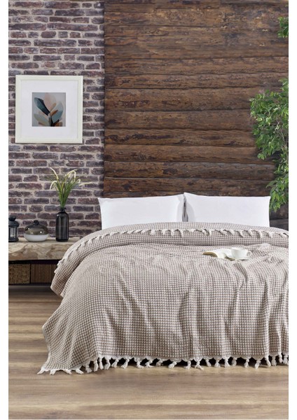 Gri Çift Kişilik 200/230 Pike Yatakörtüsü fiyatları