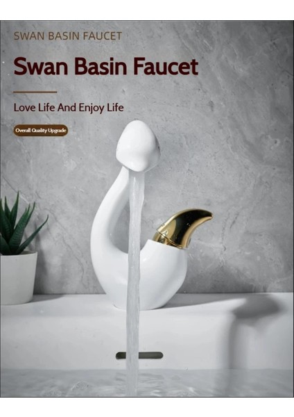 Banyo Lavabo Bataryası Kuğu Model Beyaz Renk Yeni Ürün Ithal 7 Yıl Garantili Ithal