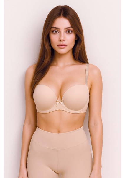 Basic Desteksiz Kulaksız Sütyen | Ten 340100