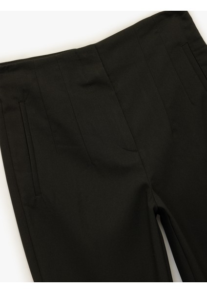 Regular Fit Yüksek Bel Cigarette Kumaş Pantolon modelleri