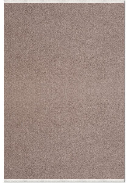 Crea Halı Pera 3402AK Vizon Yumuşak Tuşeli Halı Shaggy Puff Soft Yumuşak Salon Mutfak Koridor Yolluk Dokuma Makine Halısı