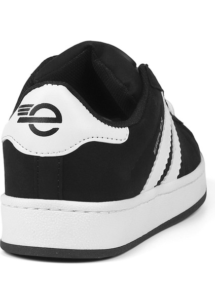 Unisex Siyah Beyaz-Beyaz Bağcıklı Rahat Sneaker Günlük Spor Ayakkabı indirimleri