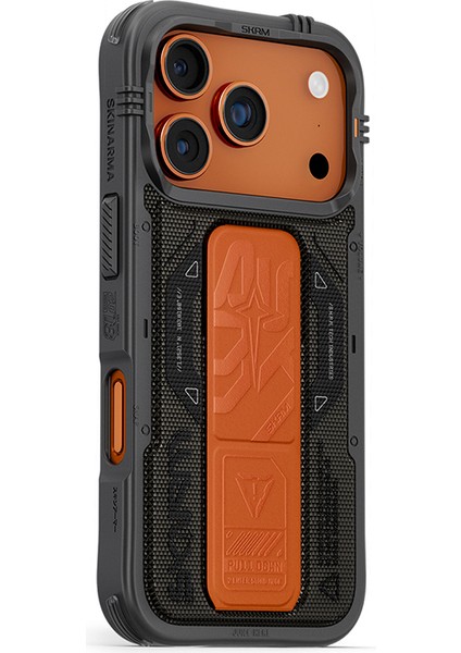 iPhone 17 Pro Uyumlu Kılıf Skinarma M-Safe Şarj Özellikli Airbag Standlı Phantom Kapak Yeşil