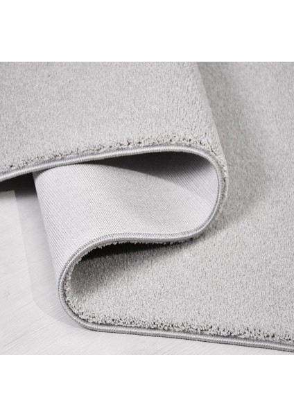 Crea Halı Pera 3401AK Açık Gri Yumuşak Tuşeli Halı Shaggy Puff Soft Yumuşak Salon Mutfak Koridor Yolluk Dokuma Makine Halısı modelleri