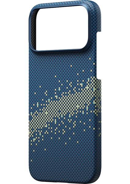 iPhone 17 Pro Max Kılıf M-Safeli Pitaka Tactile Woven Starpeak Serisi Kapak Mavi modelleri