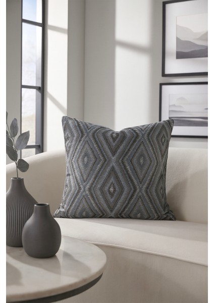 Jakar Kırlent Kılıfı Gri 40X40