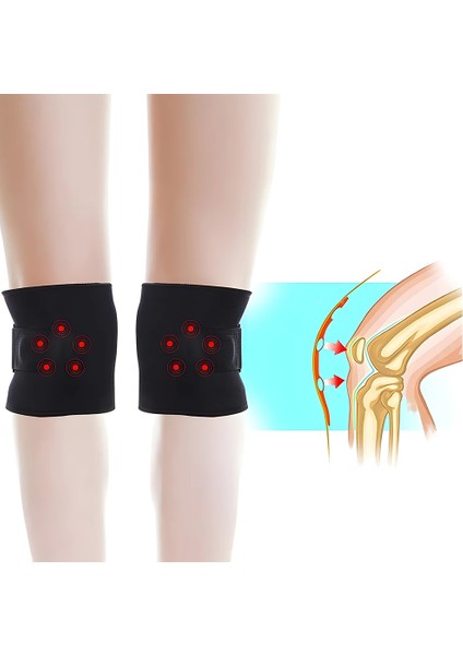 Be Active Manyetik Dizlik 2'li Set – Bel Ağrısı, Siyatik Sinir, Diz Koruyucu, Bacak Destekli fırsatları