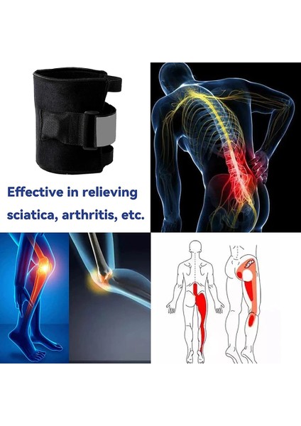 Be Active Manyetik Dizlik 2'li Set – Bel Ağrısı, Siyatik Sinir, Diz Koruyucu, Bacak Destekli indirimleri