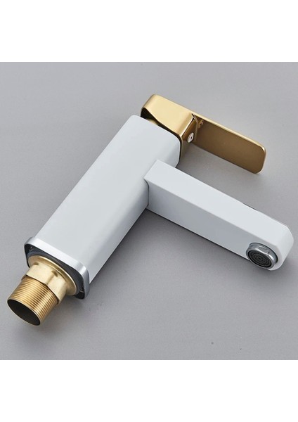 Akıllı Dijital Sıcaklık LED Ekran Banyo Lavabo Bataryası Beyaz Gold Ithal 7 Yıl Garantili indirimleri