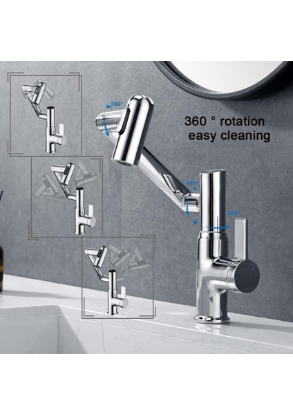 Akıllı Dijital Sıcaklık LED Ekran Banyo Lavabo Bataryası Katlanır Ithal Krom 7 Yıl Garantili fiyatları