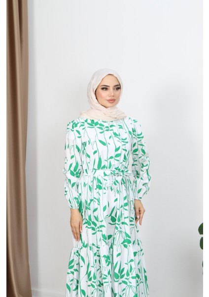 Yaprak Desenli Elbise fırsatları