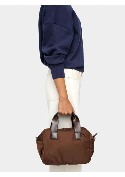 Askılı Teknik Kumaş Tote Çanta