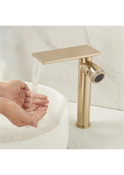 Banyo Çanak Lavabo Bataryası Mat Gold Renk Yeni Model 7 Yıl Garantili Ithal
