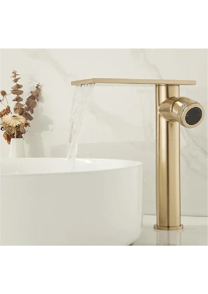 Banyo Çanak Lavabo Bataryası Mat Gold Renk Yeni Model 7 Yıl Garantili Ithal