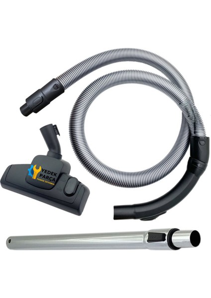 Fakir Uyumlu Veyron Basic Süpürge Süpürge Katlanmaz Dayanıklı Güçlü Hortumu Seti Hediyeli