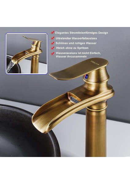 Banyo Çanak Lavabo Bataryası Antik Renk Yeni Tarz Model 7 Yıl Garantili Ithal fiyatları