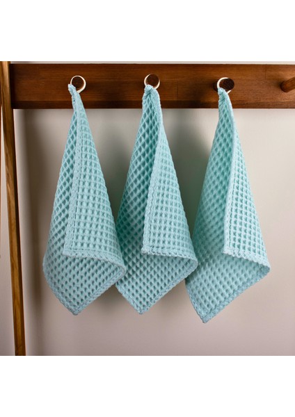 Lüks Mutfak Havlusu 3 Adet - Yüksek Kalite, 100% Pamuk, 30X30 Cm, Waffle Dokuma Washcloth Havlu indirimleri