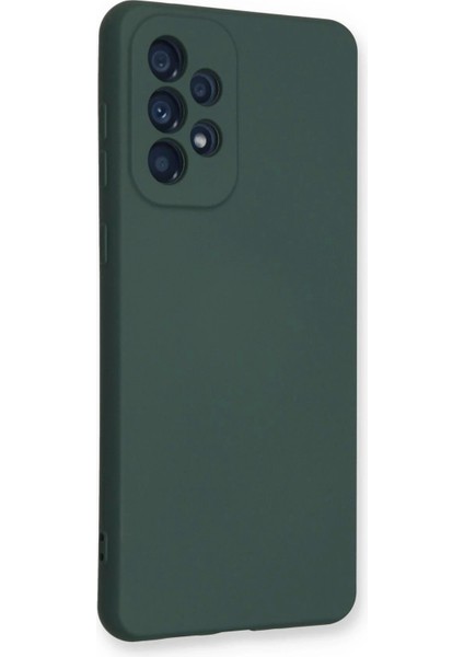 Newface Samsung Galaxy A53 5g Kılıf Nano Içi Kadife Silikon - Koyu Yeşil fiyatları