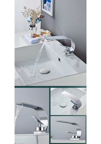 Banyo Lavabo Bataryası Krom Renk Şelale 7 Yıl Garantili Ithal Yeni Ince Tasarım. fiyatları