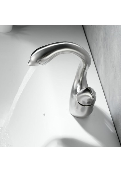 Banyo Lavabo Bataryası Kuğu Model Mat Krom Nikel Renk Yeni Ürün Ithal 7 Yıl Garantili Ithal fiyatları