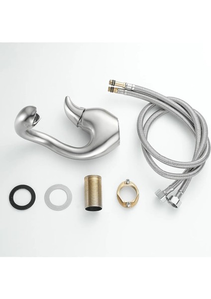 Banyo Lavabo Bataryası Kuğu Model Mat Krom Nikel Renk Yeni Ürün Ithal 7 Yıl Garantili Ithal indirimleri