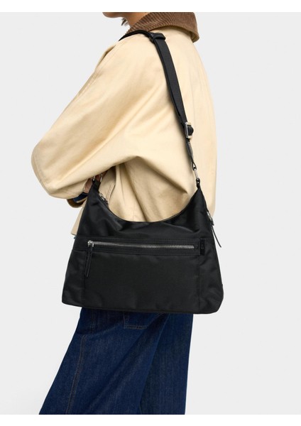 Teknik Kumaş Hobo Çapraz Çanta fiyatları