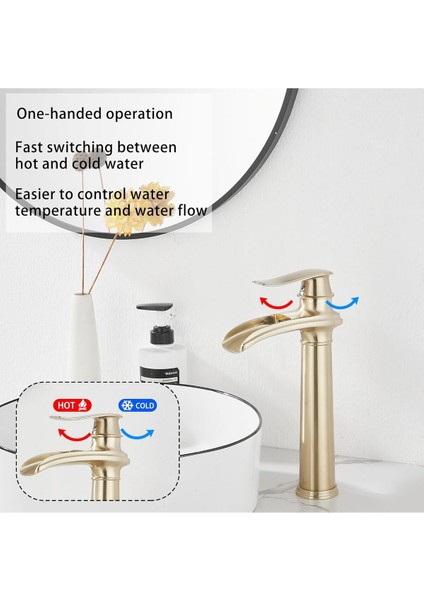 Banyo Çanak Lavabo Bataryası Mat Gold Renk Yeni Tasarım 7 Yıl Garantili Ithal modelleri