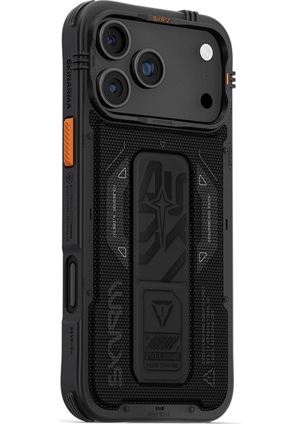 iPhone 17 Pro Max Uyumlu Kılıf Skinarma M-Safe Şarj Özellikli Airbag Standlı Phantom Kapak Siyah fiyatları