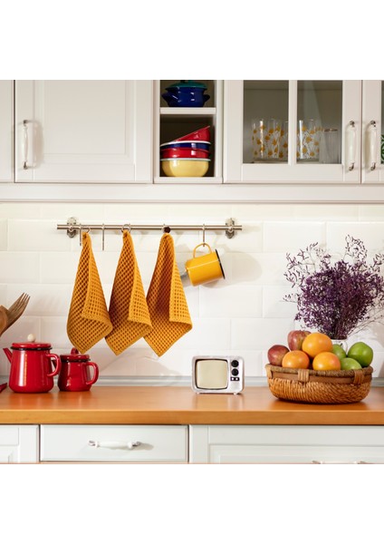 Lüks Mutfak Havlusu 3 Adet - Yüksek Kalite, 100% Pamuk, 30X30 Cm, Waffle Dokuma Washcloth Havlu fiyatları