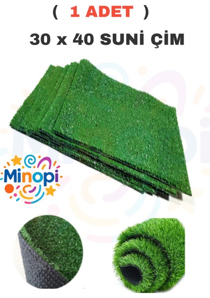 ( 1 Adet ) Yapay Çim A4 30X40 cm Maket Çim Dekoratif Yapay Çim Halı Teraryum Suni Çim