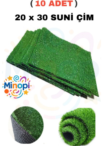 ( 10 Adet ) Yapay Çim A4 20X30 cm A4 Boyutunda Maket Çim Dekoratif Yapay Çim Halı Teraryum Suni Çim