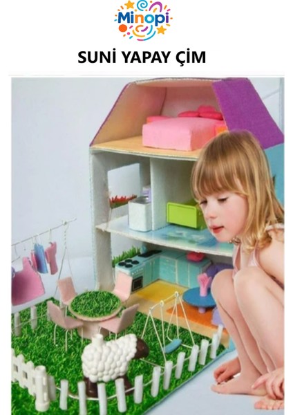 ( 1 Adet ) Yapay Çim A4 20X30 cm A4 Boyutunda Maket Çim Dekoratif Yapay Çim Halı Teraryum Suni Çim fırsatları