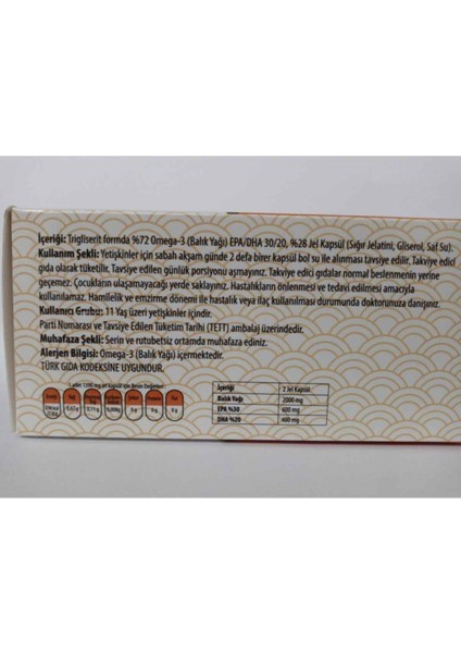 Omega 3 Gıda Takviyesi fiyatları