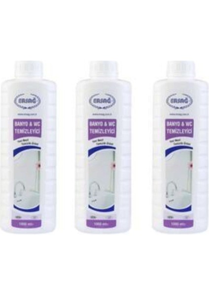 Antibakteriyel Banyo Wc Temizleyici 1000 ml 3 Adet