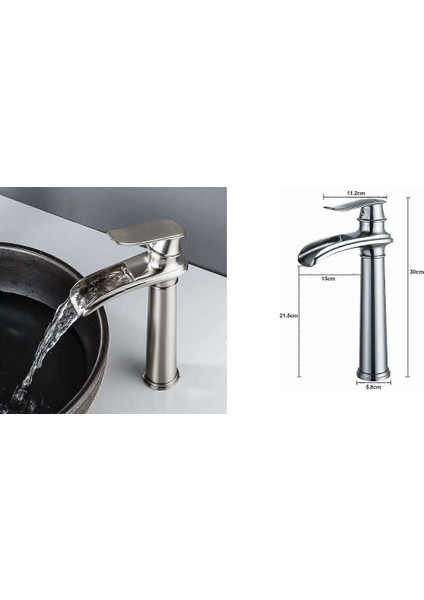 Banyo Çanak Lavabo Bataryası Mat Krom Nikel Renk Yeni Tasarım 7 Yıl Garantili Ithal modelleri