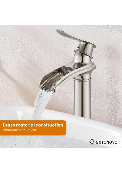 Banyo Çanak Lavabo Bataryası Mat Krom Nikel Renk Yeni Tasarım 7 Yıl Garantili Ithal