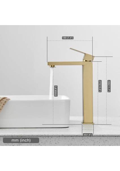 Banyo Çanak Lavabo Bataryası Mat Gold Renk Yeni Tasarım 7 Yıl Garantili Ithal fırsatları