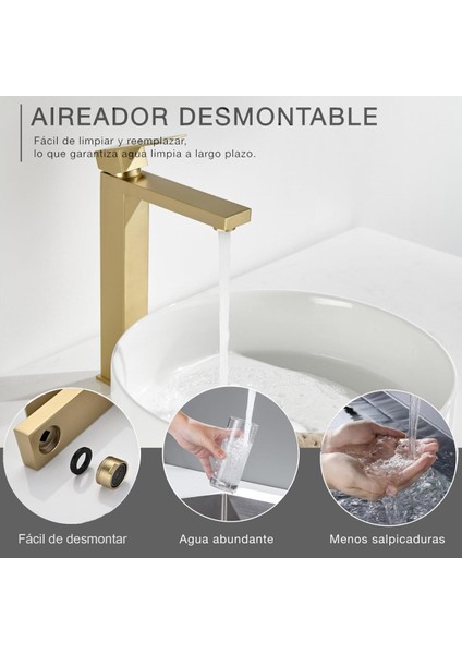 Banyo Çanak Lavabo Bataryası Mat Gold Renk Yeni Tasarım 7 Yıl Garantili Ithal indirimleri