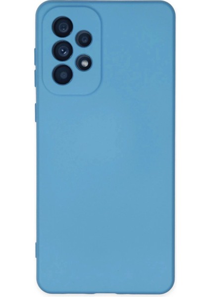 Newface Samsung Galaxy A53 5g Kılıf Nano Içi Kadife Silikon - Mavi