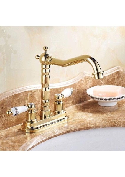 Banyo Lavabo Bataryası Ankastre Altın Dore Gold Renk Yeni Model 7 Yıl Garantili Ithal