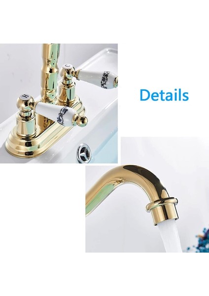 Banyo Lavabo Bataryası Ankastre Altın Dore Gold Renk Yeni Model 7 Yıl Garantili Ithal