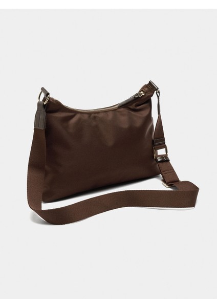 Teknik Kumaş Hobo Çapraz Çanta