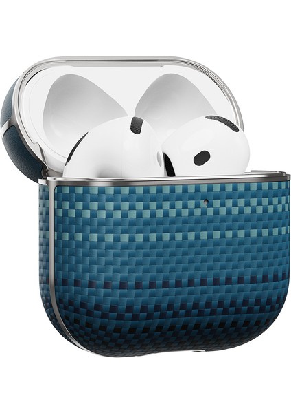 Airpods 4 Kılıf Aramid Fiber Pitaka Tactile Woven Sunset-Moonrise Serisi Sunset Kapak Mavi fırsatları