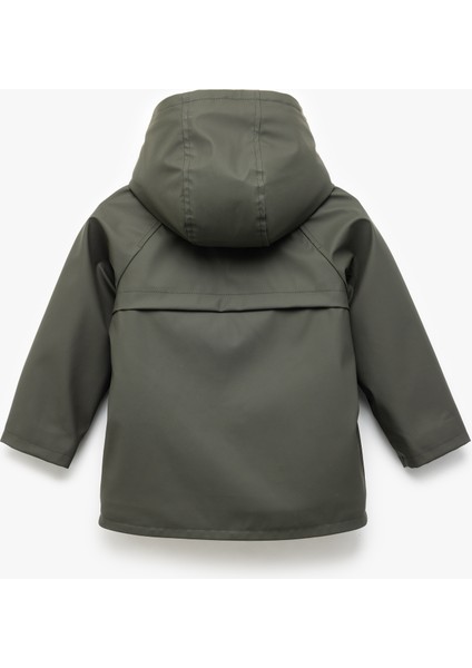 Uzun Kollu Peluş Astarlı Fermuarlı Kapşonlu Yağmurluk fiyatları