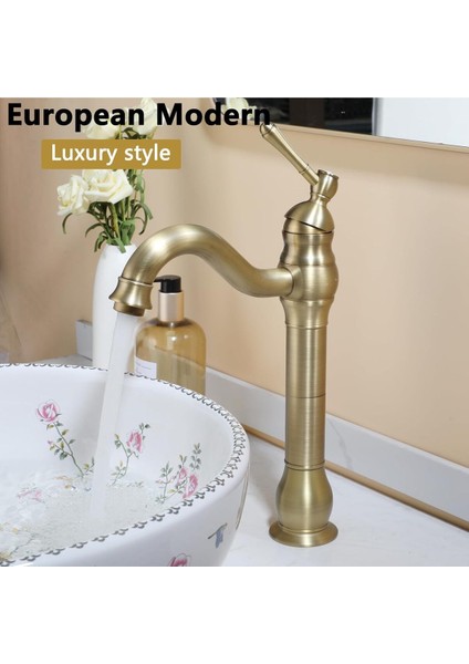 Banyo Çanak Lavabo Bataryası Mat Gold Renk Yeni Model 7 Yıl Garantili Ithal modelleri