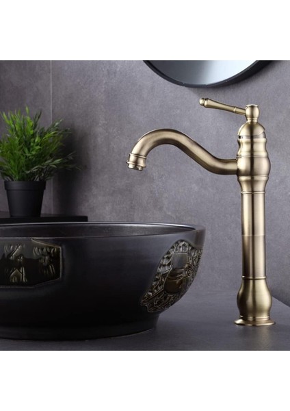 Banyo Çanak Lavabo Bataryası Mat Gold Renk Yeni Model 7 Yıl Garantili Ithal